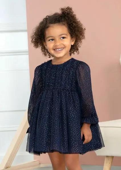 Vestido Tule Glitter Bebé