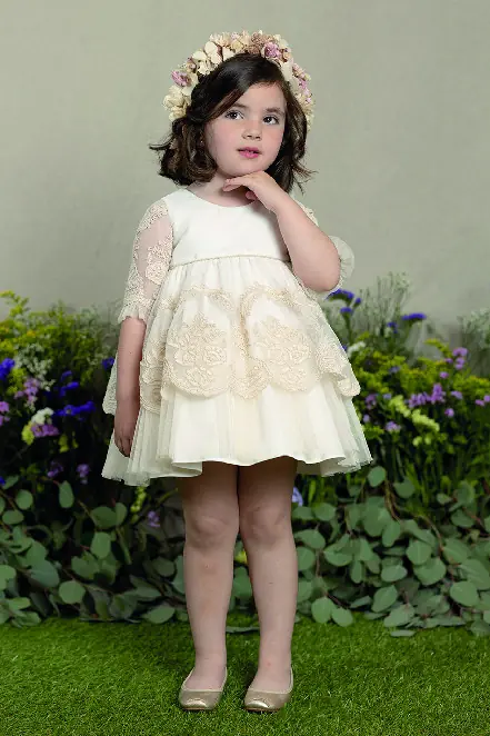 Vestido batizado renda