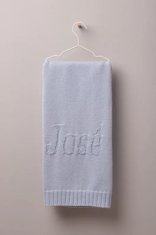 Manta algodão personalizada para bebé