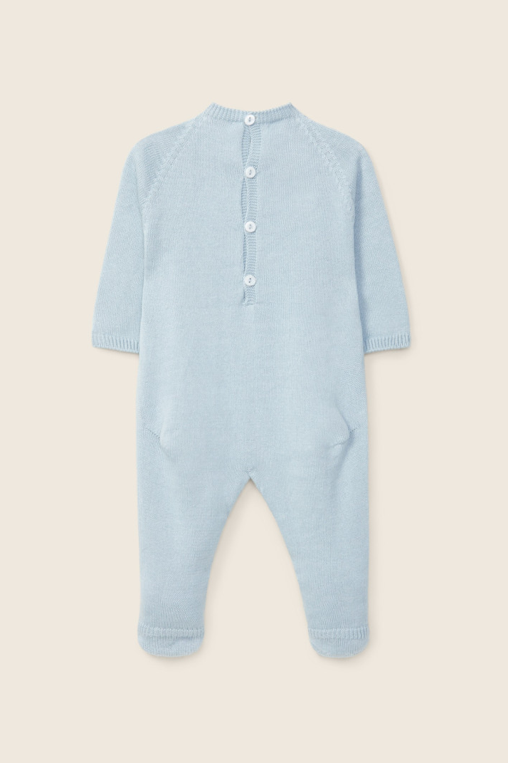 Babygrow tricotado em algodão orgânico | MY TINY FRIENDS