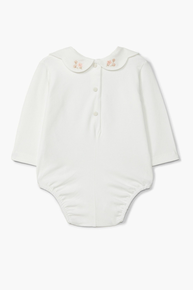 Body de manga comprida com gola redonda | BABY