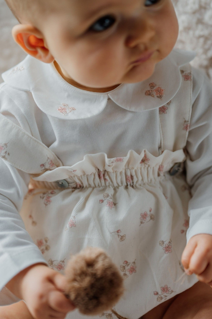 Body de manga comprida com gola redonda | BABY