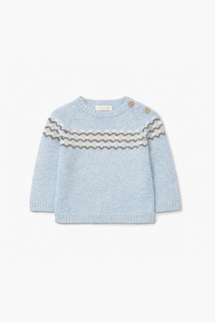 Camisola com jacquard tricotada em lã merino | YOU ARE SO KIND & SWEET