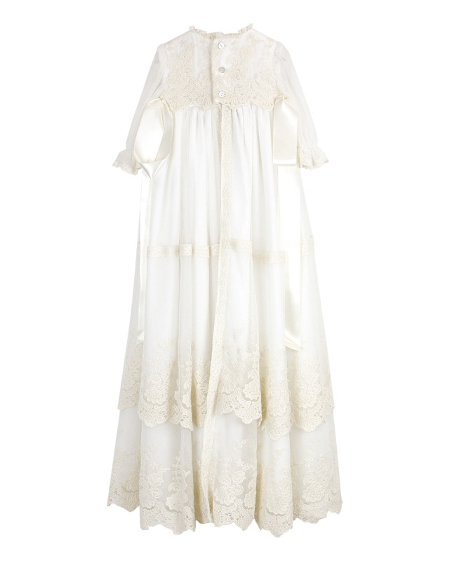 Vestido de batizado comprido