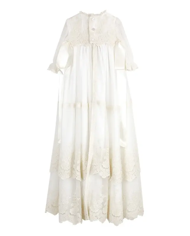 Vestido de batizado comprido