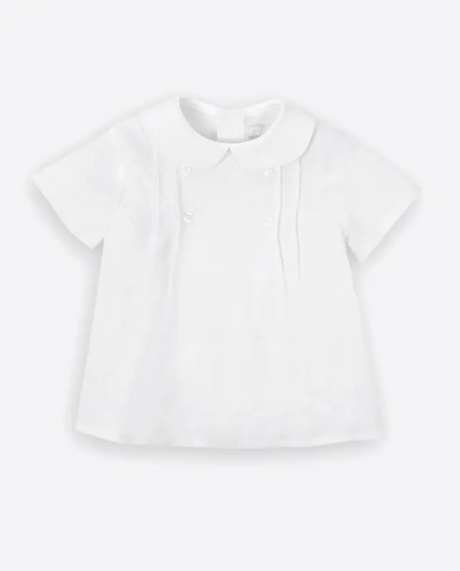 Conjunto de linho para batizado