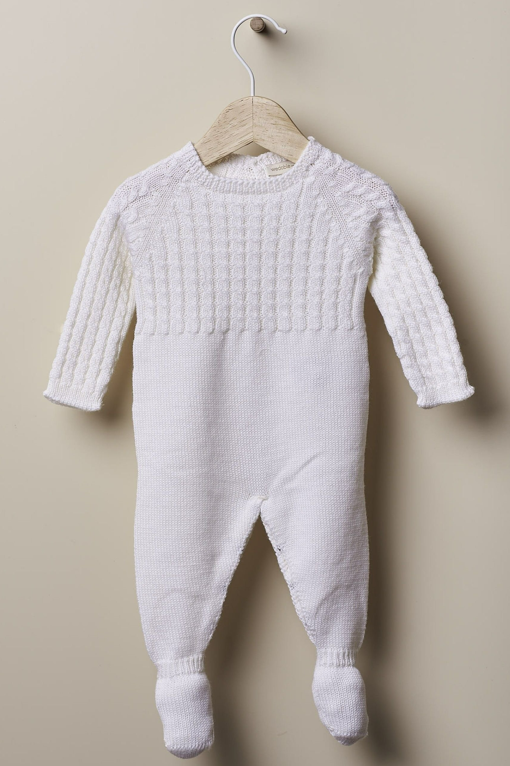 Babygrow efeito trança - Pérola - Wedoble