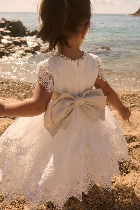 Vestido Tule bordado