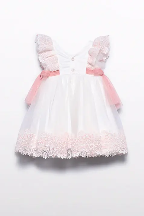 Vestido tule bordado