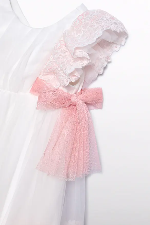 Vestido tule bordado