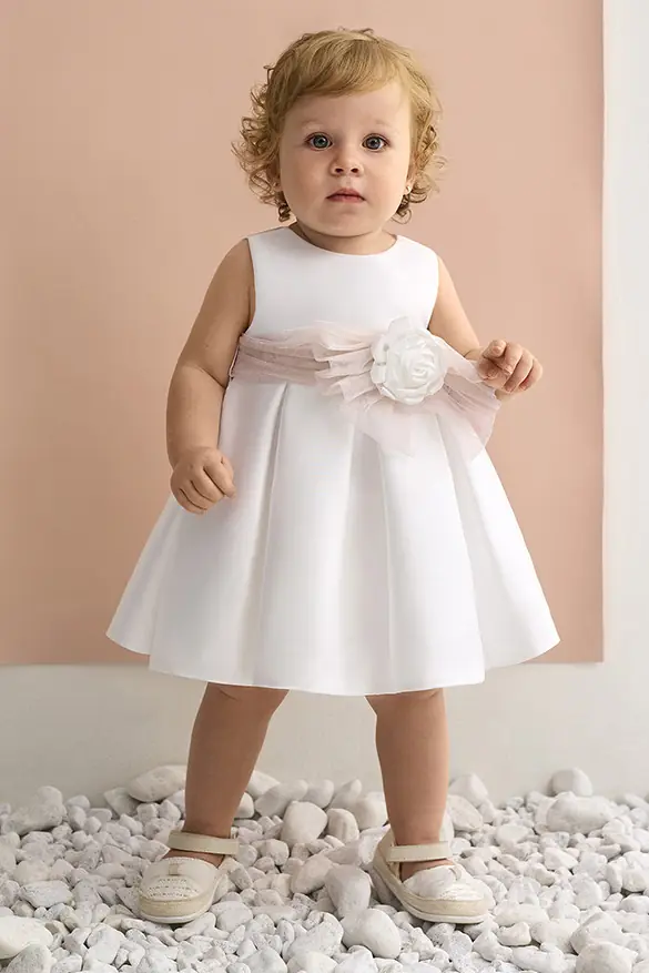 Vestido mikado bebé
