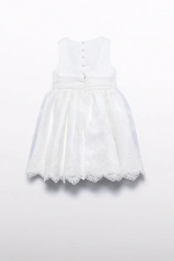 Vestido organza bordada menina
