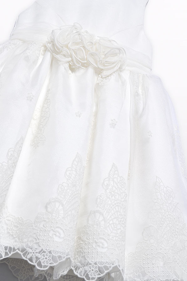 Vestido organza bordada menina