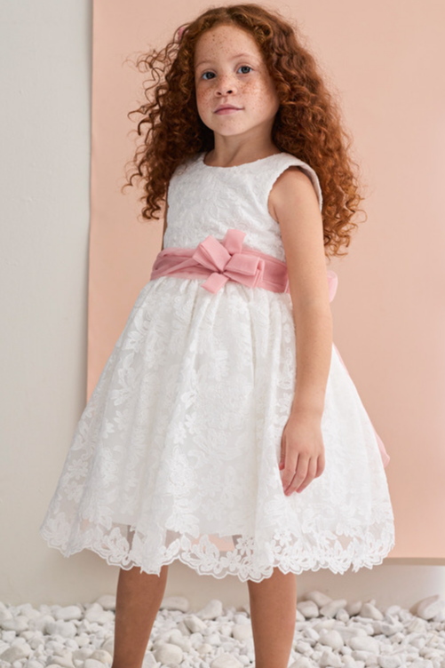 Vestido tule bordado