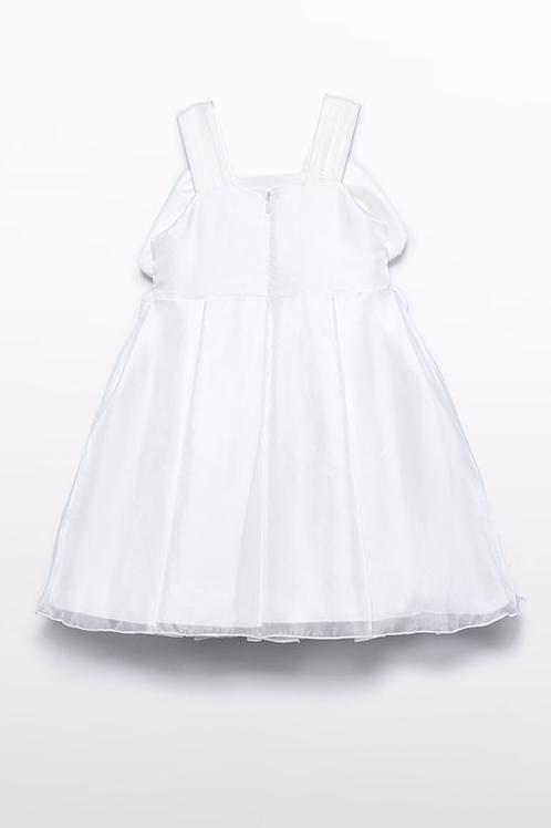 Vestido flor organza menina