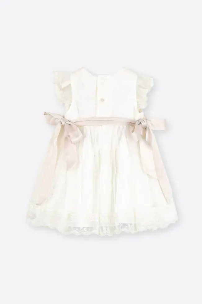 Vestido Batizado para bebé - Delicado e elegante