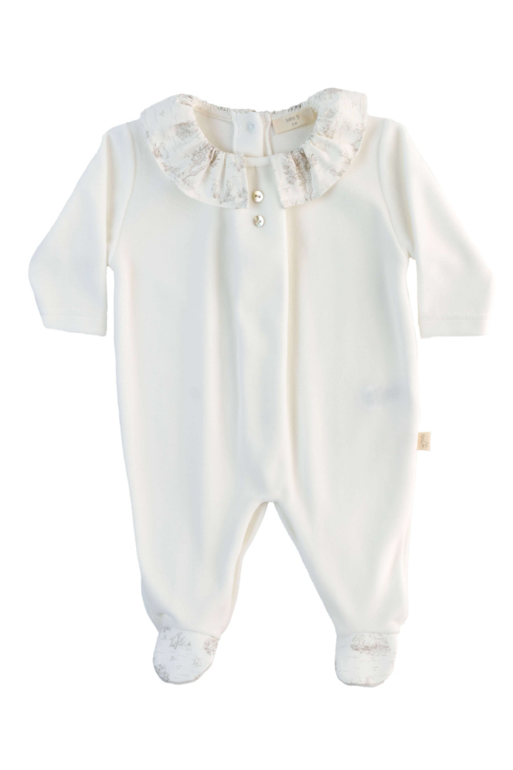 Babygrow com gola de folho