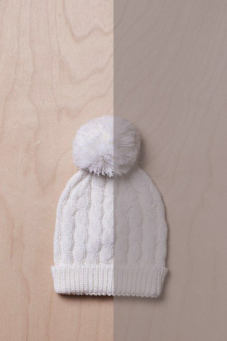 Gorro com pompom - Castanho Suave - Wedoble