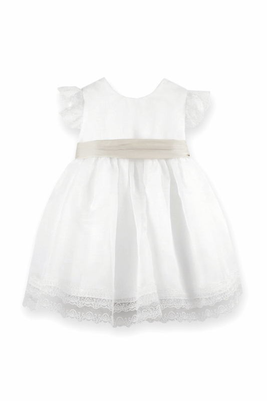 Vestido batizado organza