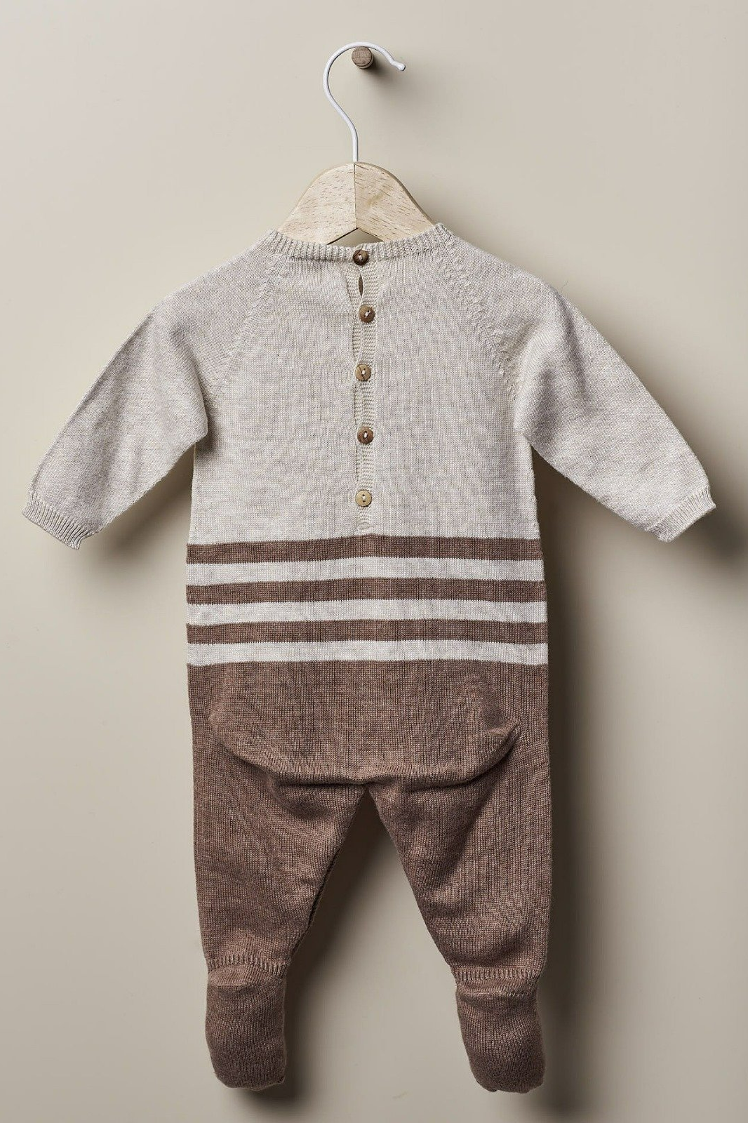 Babygrow - Beje e Castanho - Wedoble