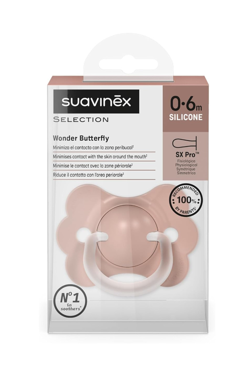 Wonder Butterfly Chupeta Silicone 0-6m SX Pro - Rosa