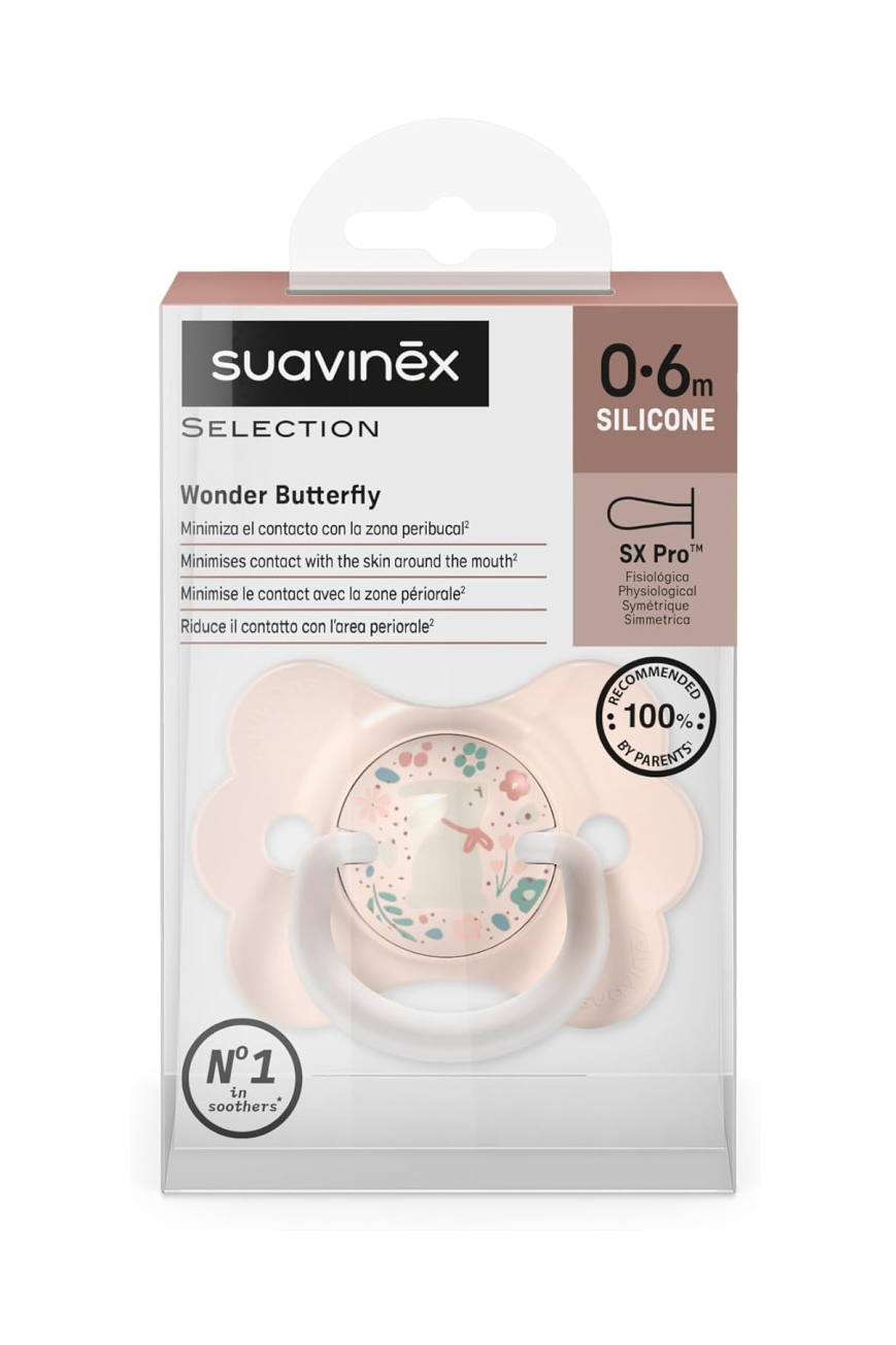 Wonder Butterfly Chupeta Silicone 0-6m SX Pro -  Rosa