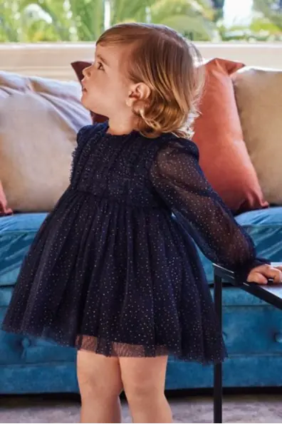 Vestido Tule Glitter Bebé