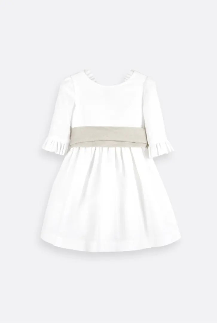 Vestido cerimónia para menina em linho