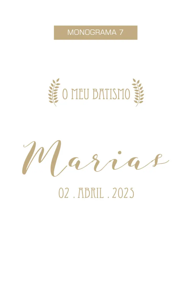 Kit de Batismo Ikigai com Vela e Toalha Personalizada