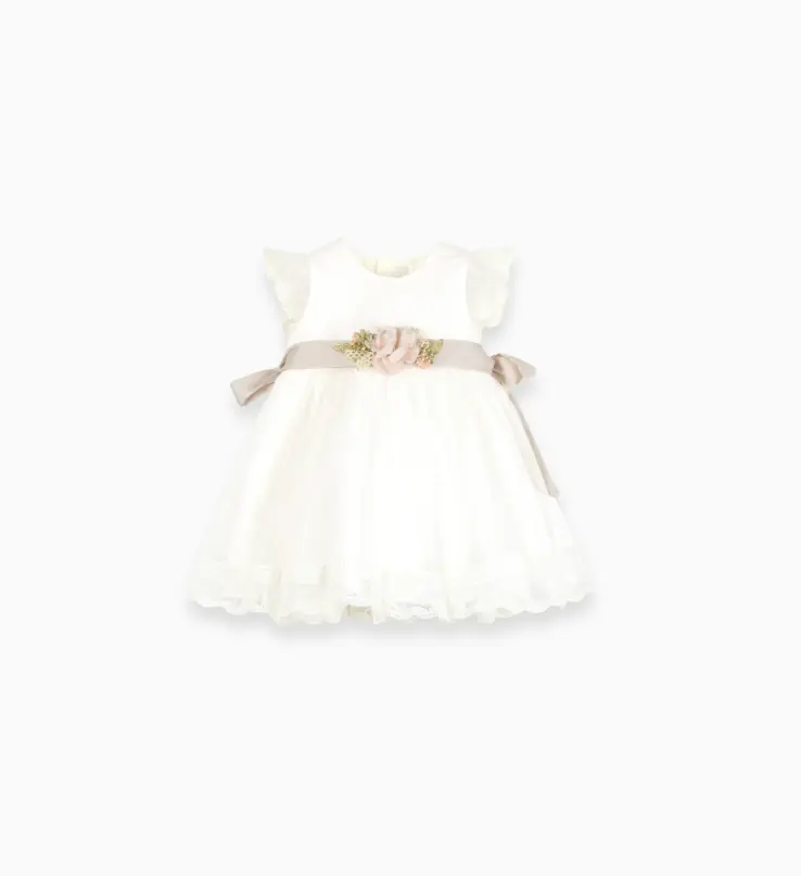 Vestido Batizado para bebé - Delicado e elegante