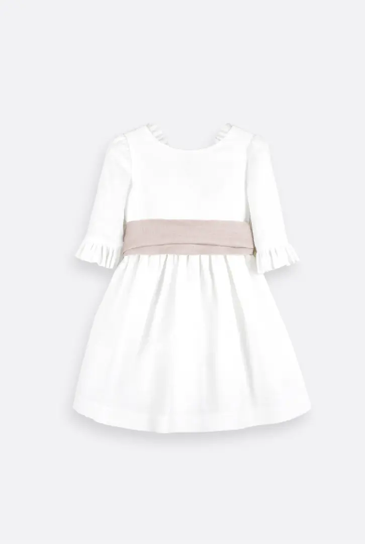 Vestido cerimónia para menina em linho