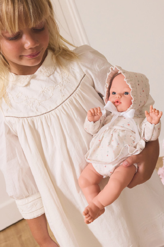 Boneca Koke + Vestido e chapéu Pink Flowers