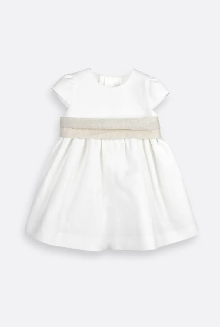 Vestido cerimónia linho para bebé