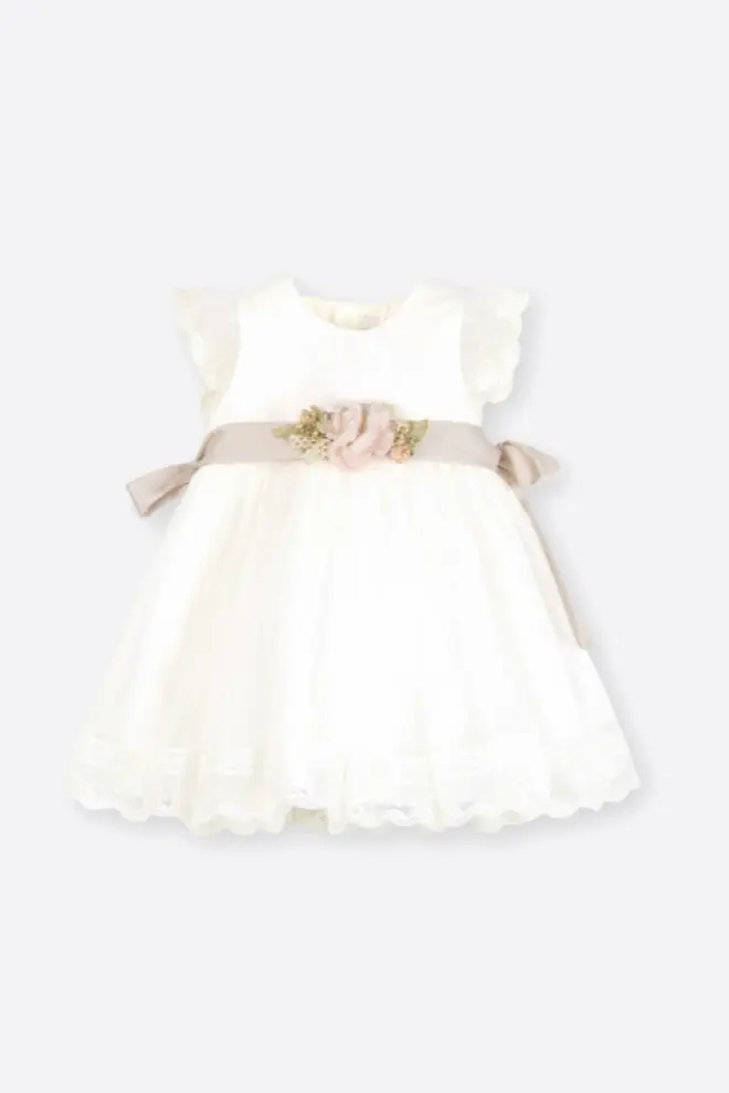 Vestido Batizado para bebé - Delicado e elegante