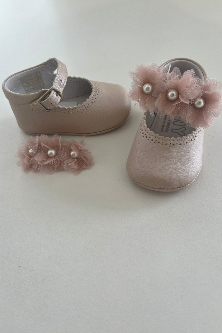 Sapato bebé rosa- Tinny Shoes