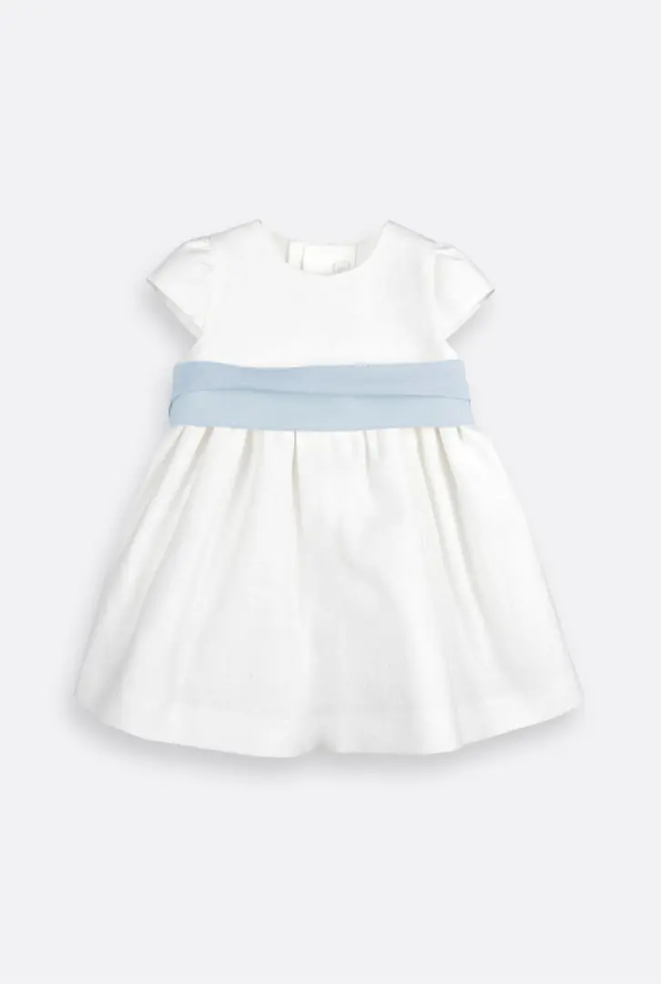 Vestido cerimónia linho para bebé