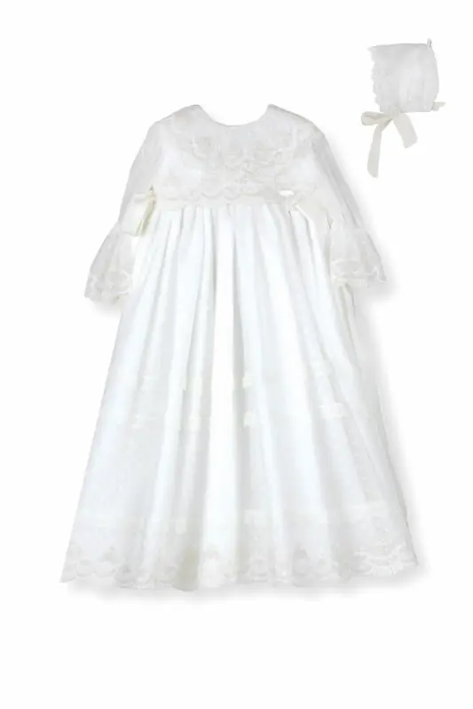 Vestido de batizado comprido