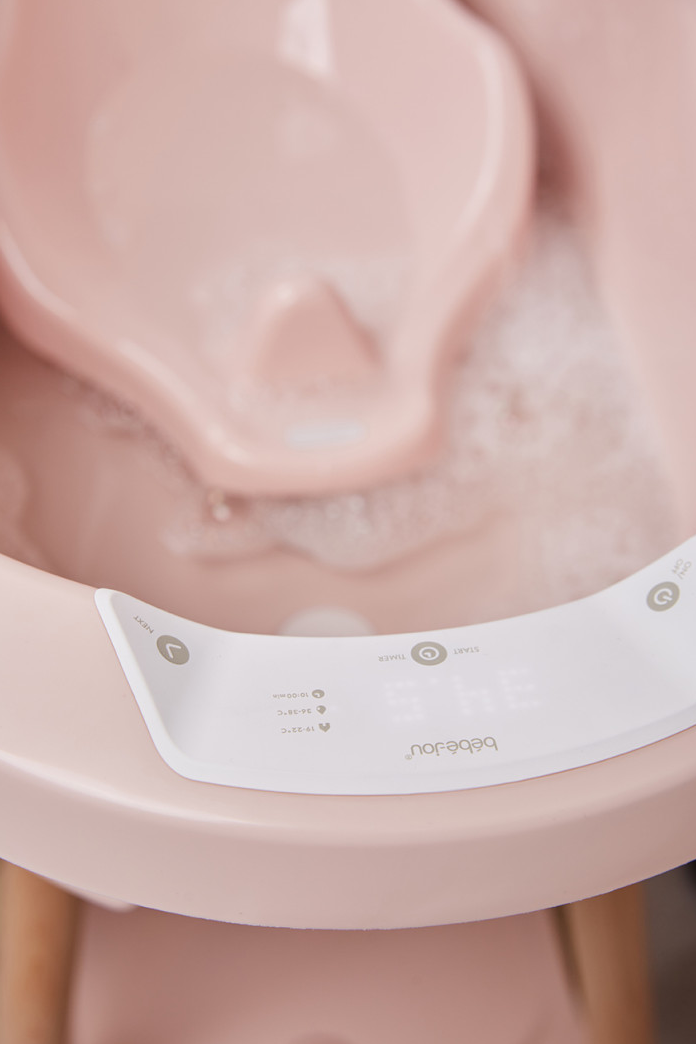 Banheira Sense Led+Suporte+Assento – Pale Pink