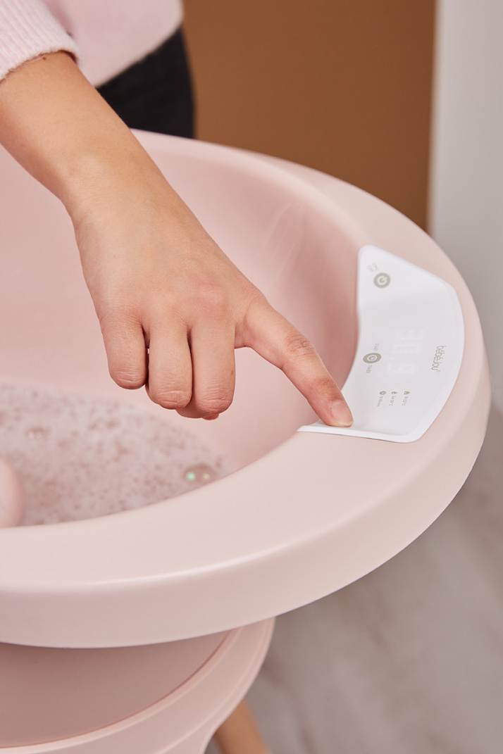 Banheira Sense Led+Suporte+Assento – Pale Pink