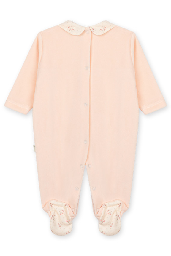 Babygrow Laminado folho no peito pérola da Baby Gi - Coleção Winter Garden