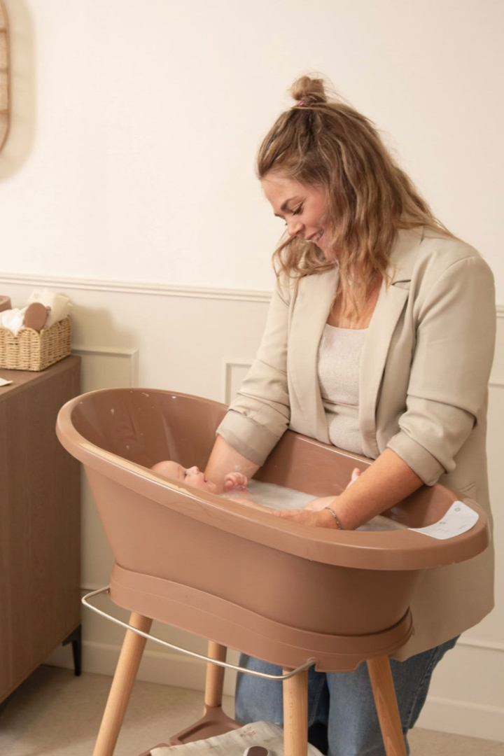 Banheira Sense Led+Suporte+Assento – Mocha mousse